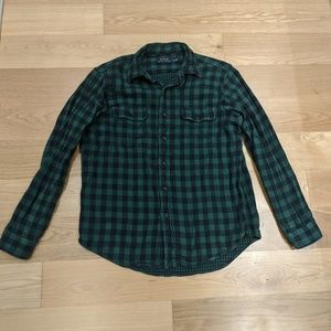 Ralph Lauren Polo Green Checked Flannel L